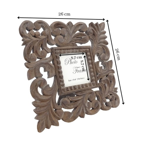 Orient wooden photo frame format 10x10cm