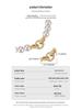 18K Gold-Plated 925 Sterling Silver Universal O-Ring Clasp with Inlaid Zircon for DIY Jewelry