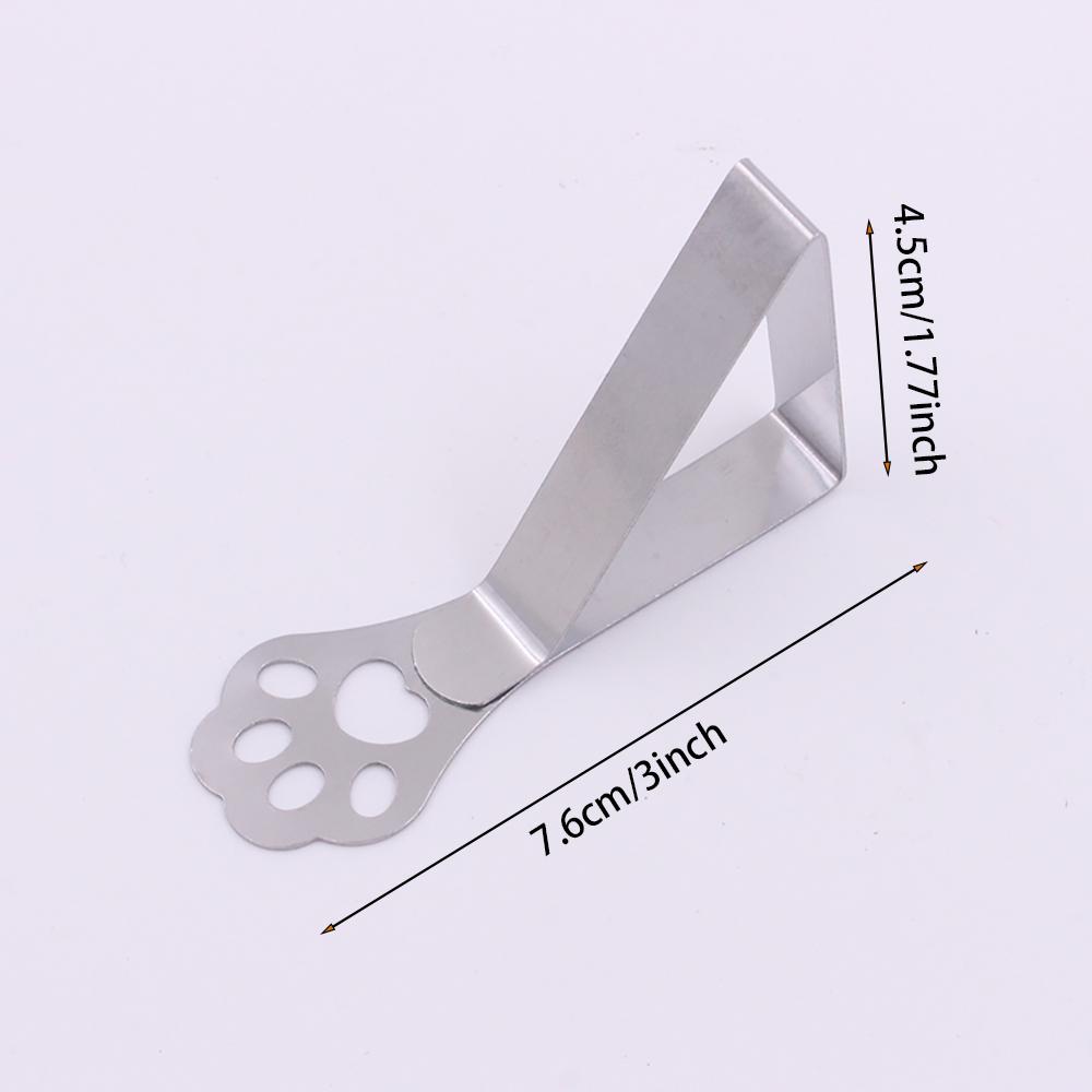 4pcs/set Outdoor Thick Table Tablecloth Clip With Cat Claws Stainless Steel Clip Suitable For Weddings Restaurants Accessories