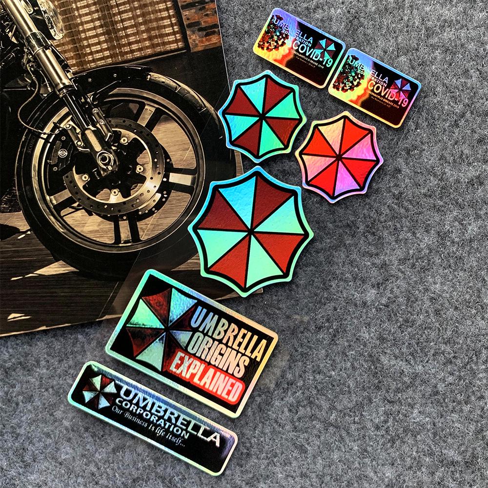 Наклейка на мотоцикл/автомобіль Resident Evil Umbrella: Водонепроникна та міцна наклейка