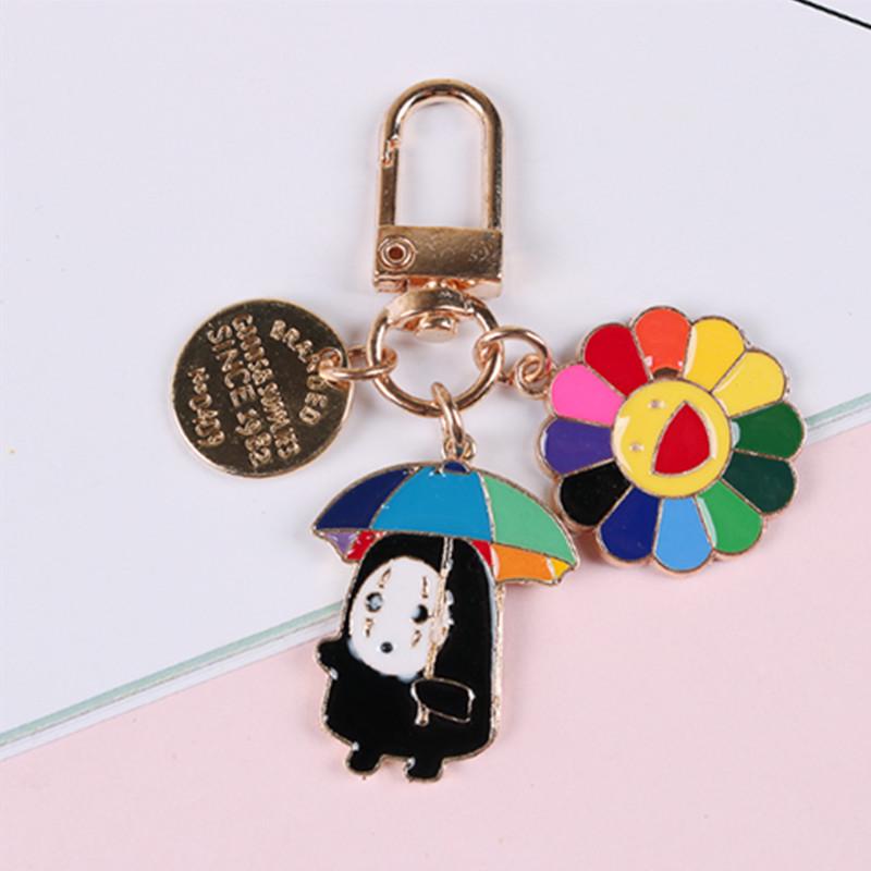 Cartoon Anime Schlüsselanhänger für Frauen Schlüsselanhänger Ring Auto Tasche Anhänger