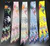 2024 Brand Design Elephant Giraffe Women Scarf Luxury Silk Scarf Fashion Hair Headband Foulard Skinny Bag Scarves Neckerchief