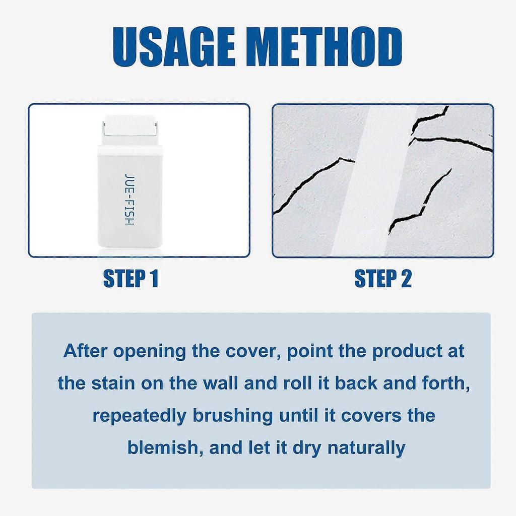 Wall Repair Roller Brush, White Paint Renovation, Moisture And Crack Prevention, Graffiti Cover Repair Wall Paint