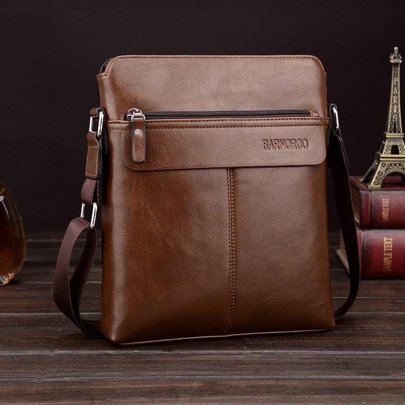 Men's Business PU Crossbody Shoulder Bag - Trendy and Fashionable