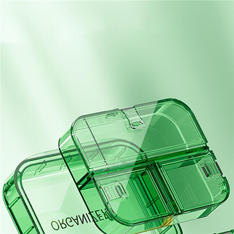 Mini Dispensing Environmental Protection Moisture-Proof Travel Independent Pill Portable Multi-cell Pill Box Packing Storage