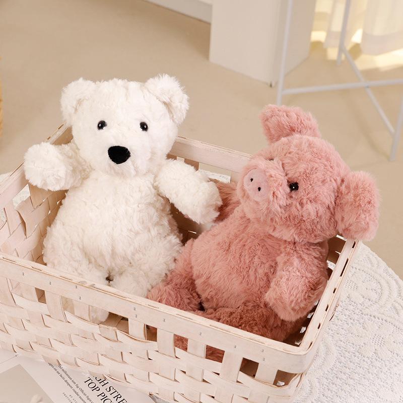 Cute Baby Panda Plush Toy Soft Stuffed Animal Doll Pillow Kawaii Cartoon Elephant Bear Pig Gift for Kids Birthday