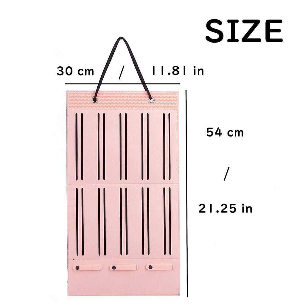 Hair Bows Holder W/Large Capacity Hair Clips Storage Hanger Baby Accessory Display W/Sturdy Rope Wall Hanging For Girl Room Nursery Decors