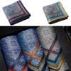 Men's Handkerchief Soft and Breathable Cotton Handkerchiefs Exquisite Pattern Sweat-absorbent  Random Color
