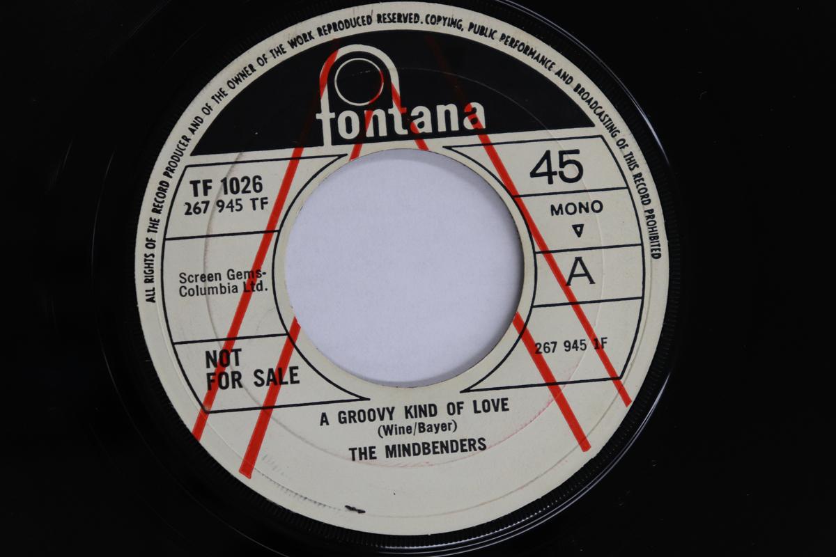 

7-дюймовая пластинка MINDBENDERS - A Groovy Kind Of Love / Ashes To As TF1026PROMO FONTANA 1969 US Рок Б/У