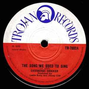 

7inch Record DESMOND DEKKER - The Song We Used To Sing TR7802 Trojan Records 1970 UK Reggae, Ska & Dub Used
