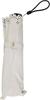 Rose Sangyo 50cm Mini Folding Umbrella with Heat 63500308 Lightweight, Color-Coated, Cut, White,