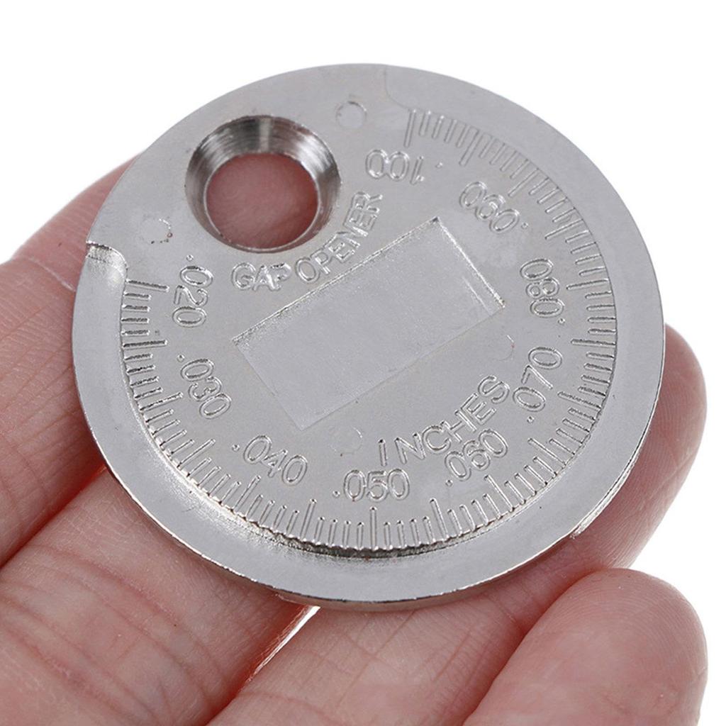 Domezen Spark Plug Gap Tool,Spark Plug Gap Tool Gapper Gauge - Caliber Measuring Tool