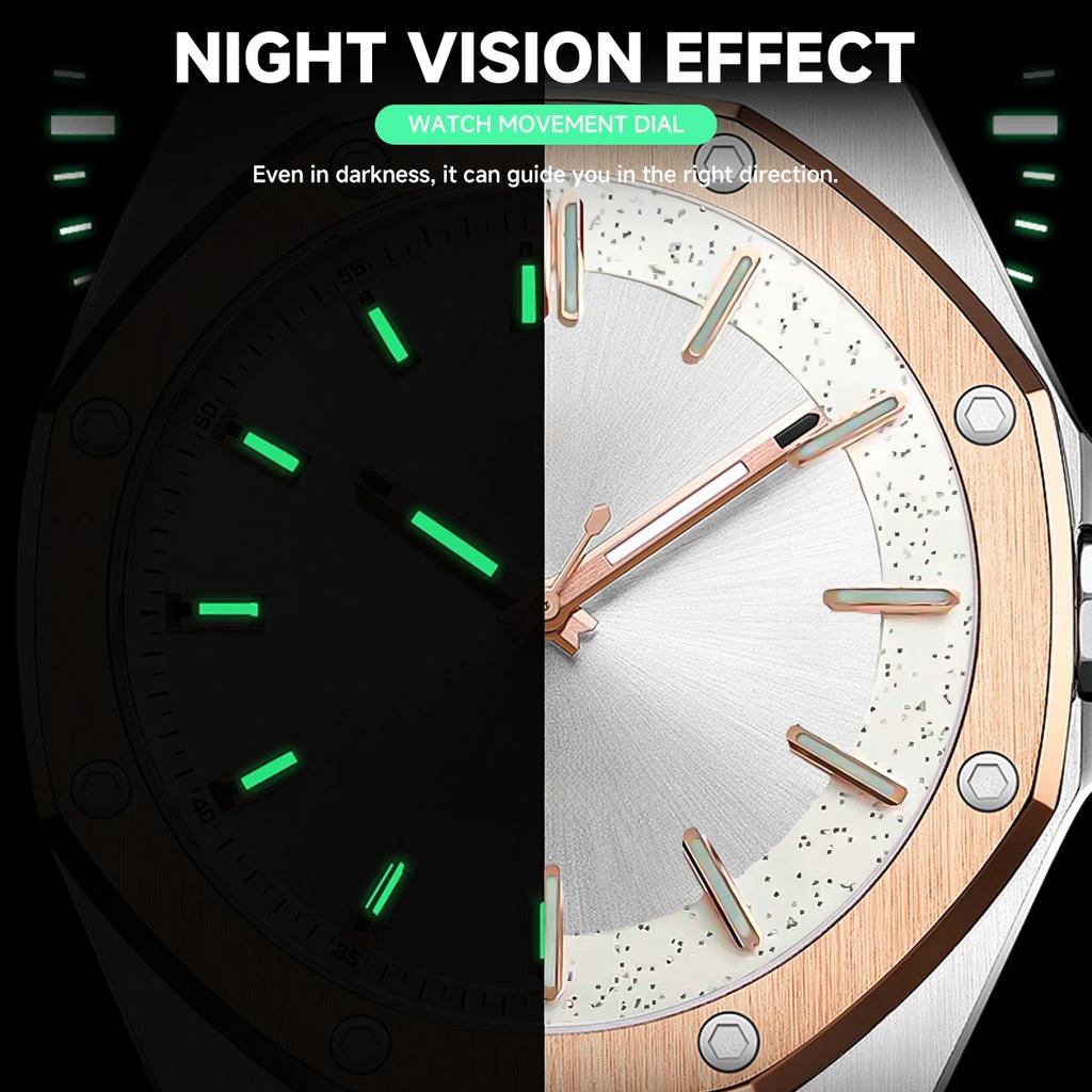 NH70 31.8MM Transparent Watch Dial for NH70 Movement Green Luminous Literal for NH35 Movement Dial Accessories