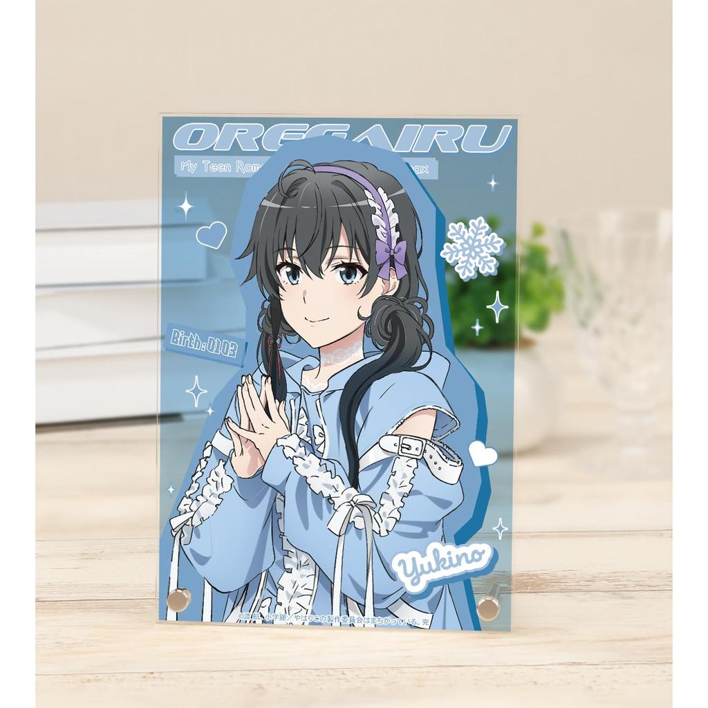 My Teen Romantic Comedy Complete Original Illustration of Yukino Yukino In Cute Casual Clothes A5 Acrylic Panel SNAFU - Ver.