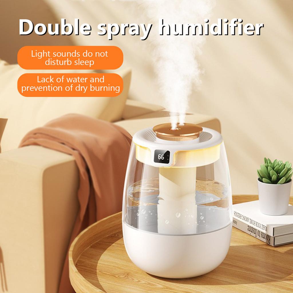 2025 New Nano Fine Mist Humidifier for Bedroom Home Desktop USB Air Humidifier with Power Failure Protection and Digital Display