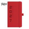 Personal Memo Organizer 2027 Daily Weekly Planner with Elastic Strap And Pen Holder, PU Academic Year Calendar Leather Cover Agenda Notebook,
