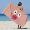 Funny colorful E-expressionS Cartoon Towel Beach Towel Oversized Quick Dry Towel Absorbent Soft Swim BeachTowels for Men Women