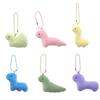 Creative Macaron Dinosaur Plush Keychain Ultra Soft Stuffed Animal Bag Decoration
