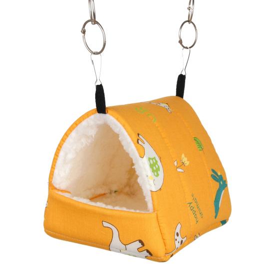 Ninho de hamster pendurado grosso grande espaço proteção habitat manter aquecido pelúcia macio colorido