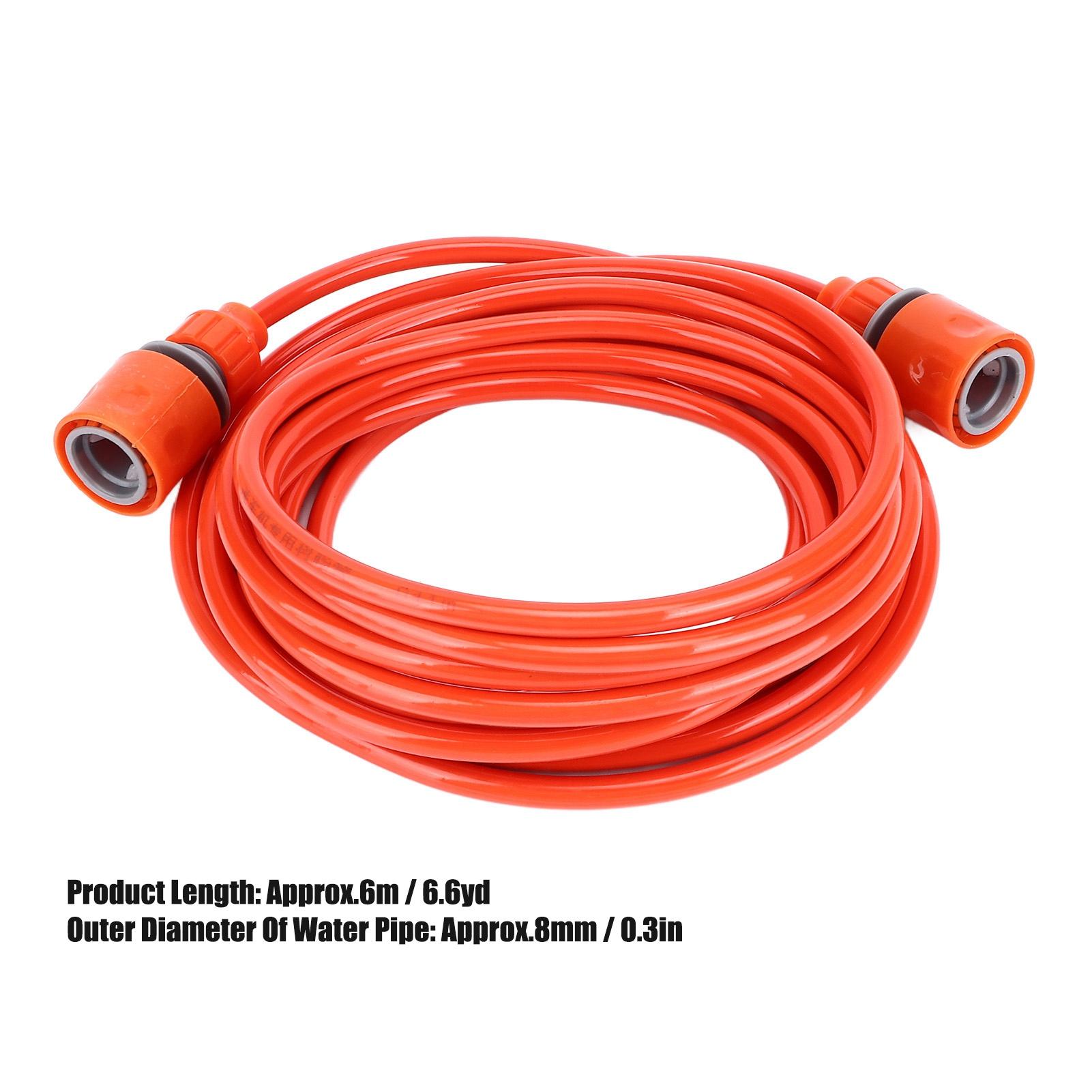 

6m Garden Hose High Pressure Soft Flexible Explosion Proof Antifreeze Wear Resistant Plastic 8mm OD Garden Water Pipe