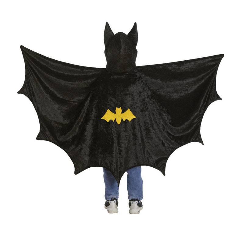 Children s Superhero Bat Cloak Halloween Cosplay Costume 70cm Length