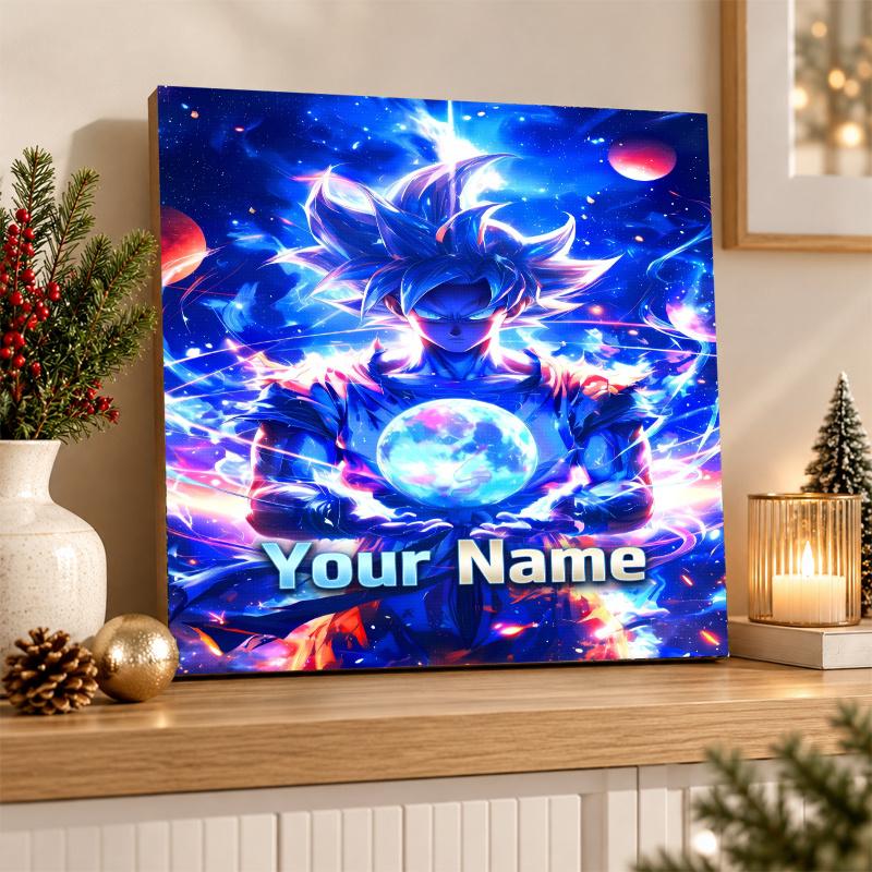 Dragon Ball Goku Custom Name Diamond Painting Personalized 5D Full Drill DIY Diamond Art Home Decor