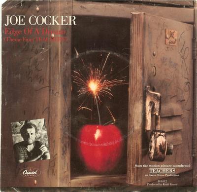 7inch Record JOE COCKER - Edge Of A Dream (Theme From "Teache B5412 Capitol Records 1984 US Rock Used