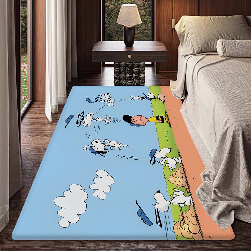 Kawaii S-Snoopy Kitchen Mat Kids Room Bedroom Decoration Balcony Anti-Slip Doormat Living Room Alfombra