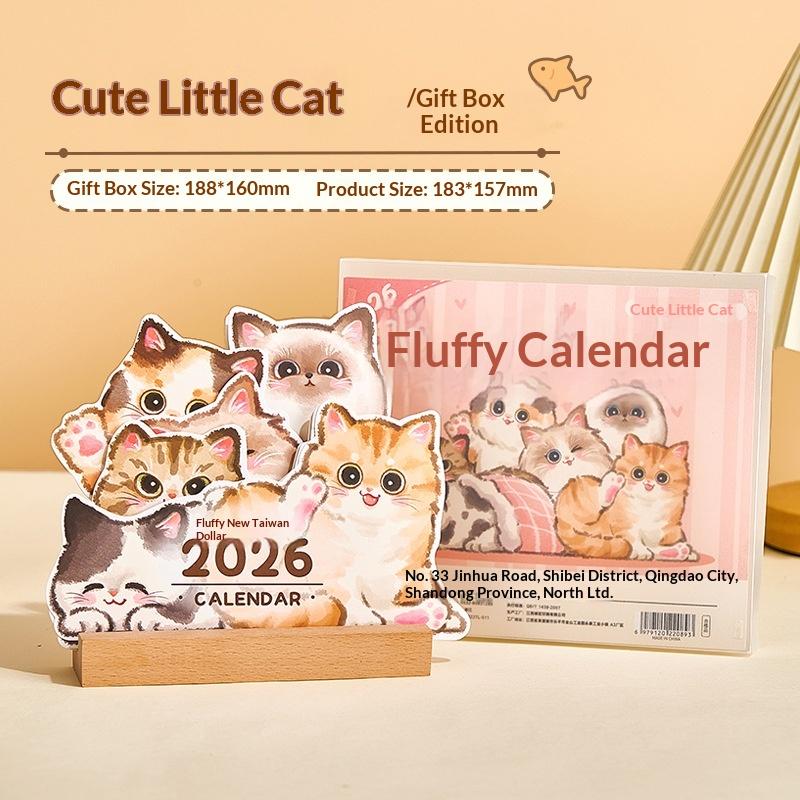 1 Stück Tischplaner 2026 Katze Hund Serie Schreibtischkalender Jahresplaner Organizer Memo Notizen Für Zuhause Büro Schule Tagesplaner