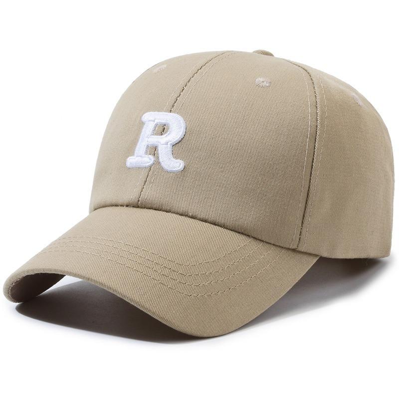Deep top big head circumference letter baseball cap women's versatile fashion embroidery sunscreen showing face small eaves sunshade cap