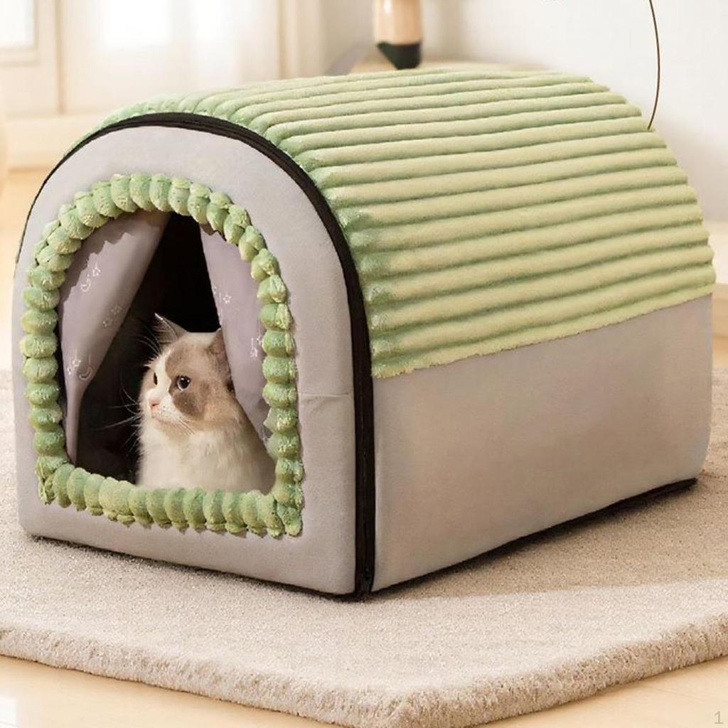 Cat House Bed Breathable Removable Hideaway Shelter Pet Dog Nest for Small Dogs Indoor Cats