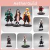 Demon Slayer Kimetsu No Yaiba Action Figures Set Featuring Mitsuri Muichiro Tengen Kyojuro Obanai Kanao Sanemi Decorative Collectible Ornaments