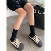 Mesh Breathable Perforated Socks, Anti-pilling Pile Socks, Versatile and Personalized Style, Mid-calf Socks for The School