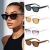 4Pcs Trendy Popular Sunglasses Women Retro Outdoor Small Rectangle Sun Glasses Female Ins Vintage Square Eyewear Uv400