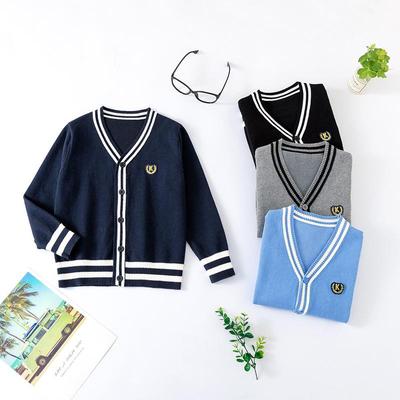 Kinder V-hals Vest Trui - Herfst Koreaanse Stijl Gebreide Kleding Schooluniform