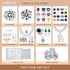 Viresa Minimalist Design 925 Sterling Silver V Shape Shiny Prong Set Full Moissanite Trendy Eternity Band Engagement Ring 18K