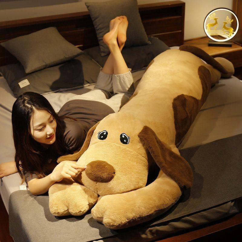 Entzückendes Plüsch-Hundekissen für Mädchen mit abnehmbarem Bezug Perfekt zum Schlafen Kuscheln