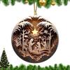 5pcs Nativity Scene Ornaments 5pcs Religious Nativity Scene Ornament Set Exquisite Indoor Nativity Scene Ornaments Decorations