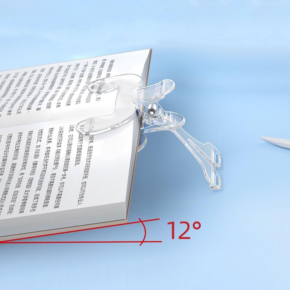 12° Support Angle Reading Book Marker Clip Visible Books Fixed Clip  Home