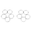 10pcs Steel Key Ring Split Key Ring Nickel Key Ring Nickel Plated Steel Ring