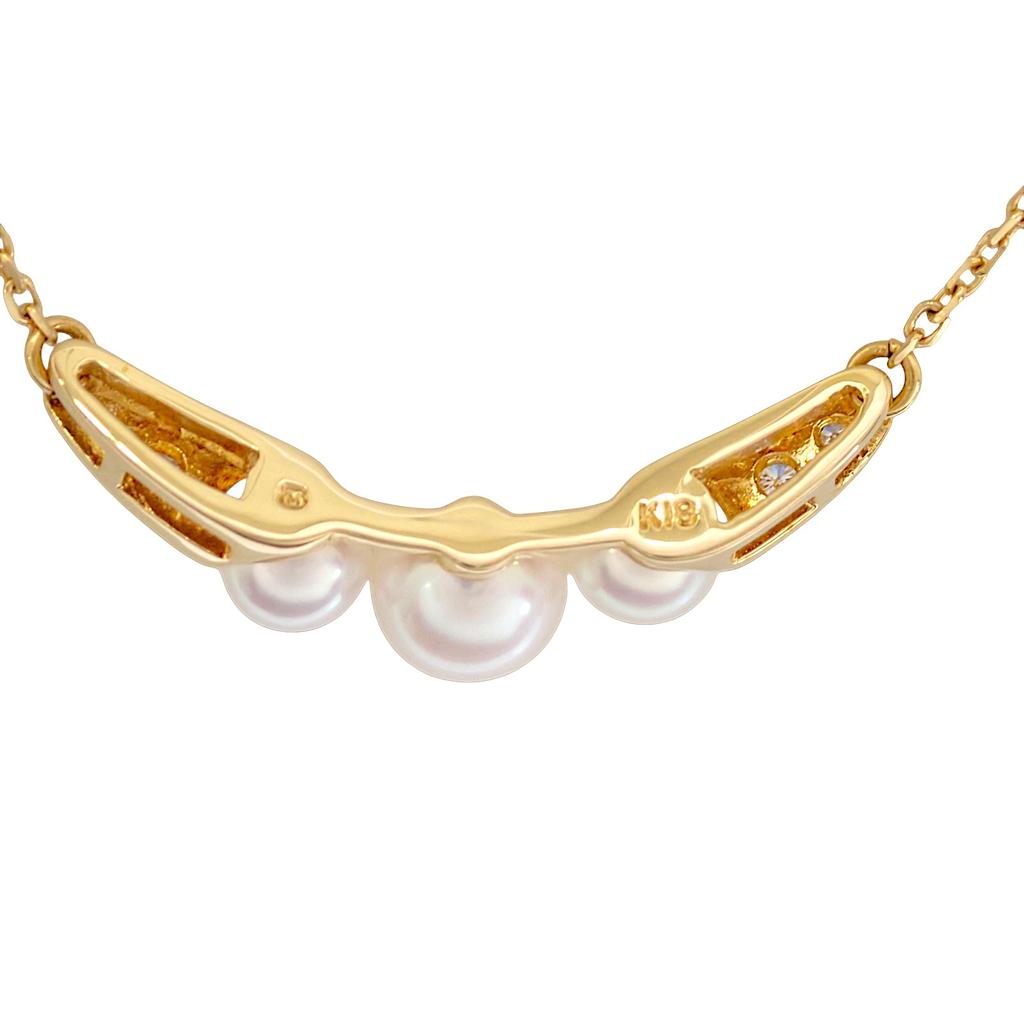 MIKIMOTO  Necklace gold K18 yellow gold/Akoya Pearl Women