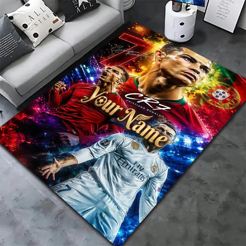 Cr7 Custom Name Carpet Rug For Living Room Bedroom Home Sofa Decoration Kids Play Nonslip Floor Mat