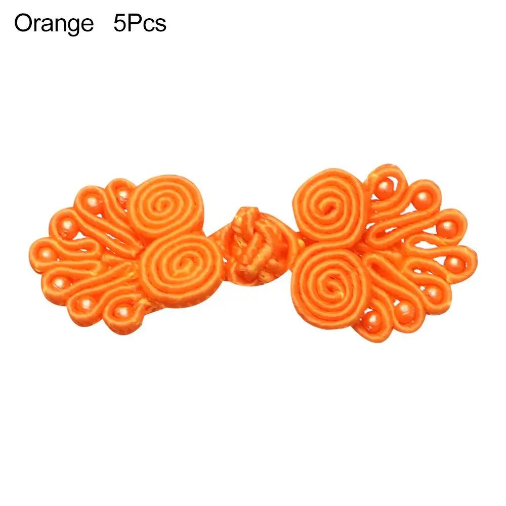 5Pcs Nylon Buttons Chinese Knot Button Chinese Handmade Cheongsam Buttons Knot Fastener Closures DIY Sewing Clothing Accessories