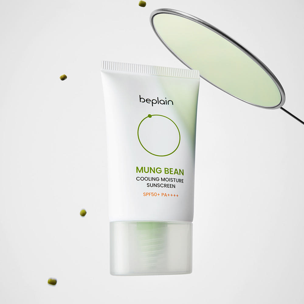 BEPLAIN Mung Bean Cooling Hydrating Sunscreen SPF50+ PA++++ Moisture Sun Cream Set 50ml x2
