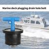 Aluminum Marine Deck Drain Plug For Boats And Yachts Vessels Sailboats With Corrosion Resistance And Easy Installation