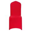 50 Pcs Red Chair Covers, Polyester Spandex Chair Cover, Stretch Slipcovers for Wedding Party Dining Banquet Flat-Front Chair Covers, Fits Chair