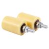 Aug. 6PCS 50X70mm PP Steel Flat Roller Bearing Guiding Wheel 6201 Screw For Electric Door Sliding Gate