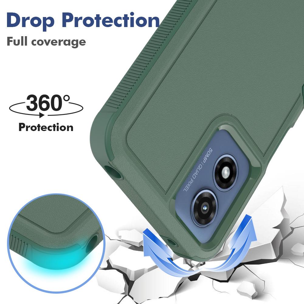 New TPU/PC Case for Motorola Moto G Play 2024 / G Play 2023 Shockproof Phone Cover Armor Shell Dual Layer Protection Funda Capa