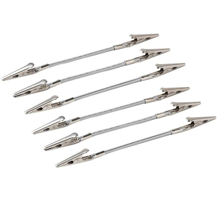 

1/2/3pcs, double headed metal clip, crocodile mosquito coil clip, bendable advertising label clip, clip for Aromatic metal clip