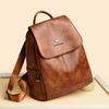 Women's Soft Leather Backpack Student School Bag Female High Quality Rucksack Multi-functional Ladies Shoulder Bag Commuting Sac